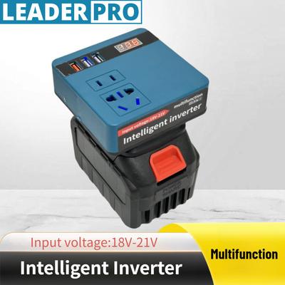 Onduleur Intelligent Multifonctionnel Petit Portable Onduleur Batterie Lithium AC220V/DC5V/12V Accessoires d'Outils