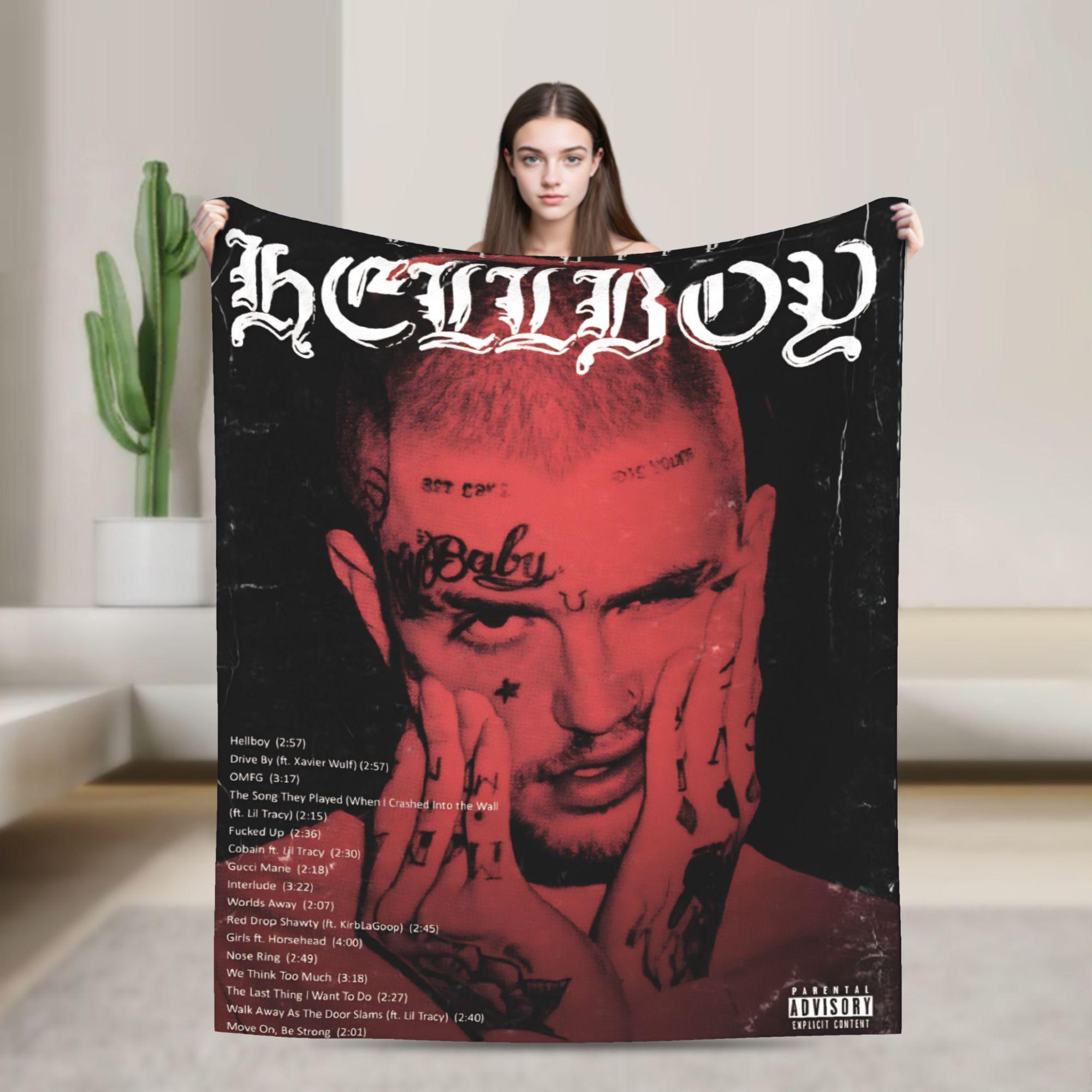 

Плед Lil Peep Cool Rapper для дивана Мягкий пушистый плюшевый плед 50x60 дюймов Несколько размеров Покрывала для всех сезонов 100x150cm