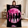 Custom Name Sailor Moon Flannel Blanket Throw Blanket Soft Warm Sofa Bed Camping Home Decor Unique Christmas Gift