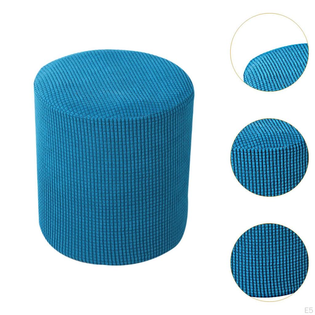 Cover Pouf Stretch Elastic Stool Footstool Slipcover for Living Room Hotel Dorm