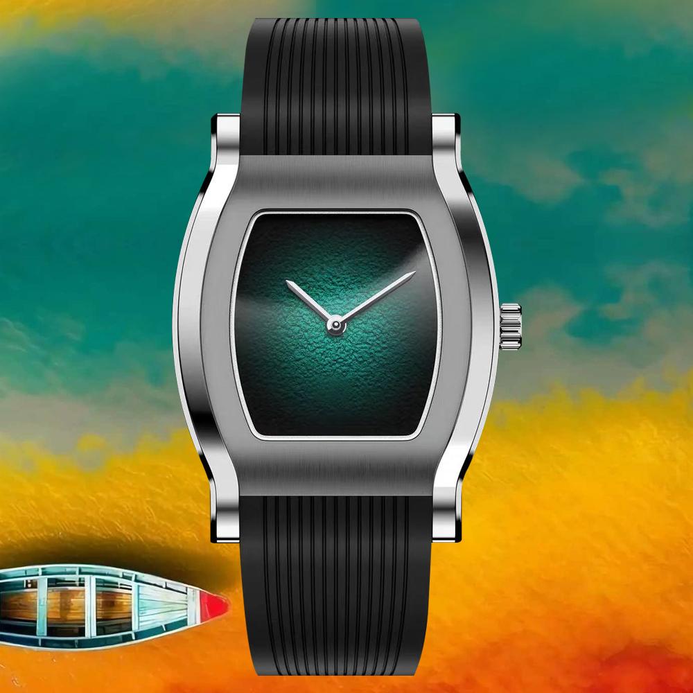Luxury New Fashion Specht & Söhne Tonneau Men Watch Ultra-thin Stainless Steel Wristwatch Sapphire Crystal Reloj Hombre