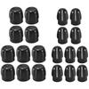 10 Pairs of Volume Knobs + Channel Selection Knobs for Two-way Radios