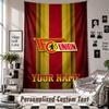 Wall Hanging Tapestry With Custom Name & Text, Union Berlin FC Decorative Tapestry For Bedroom