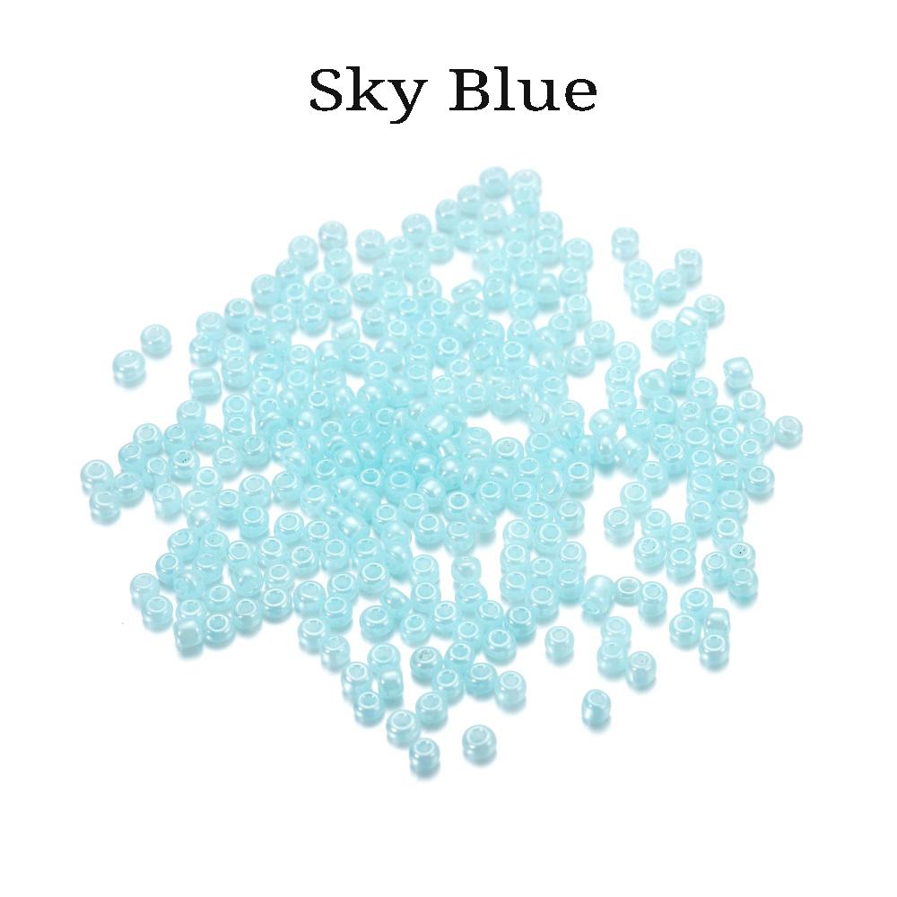 500pcs 3mm Cute Colorful Charm Macaron Glass Seed Beads Cute Small Bead Sweets For DIY Nacklace Jewelry Craft Making Accessories