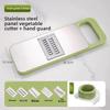 Stainless Steel Multi-Functional Vegetable Peeler 3, 5, or 6 Blades with Hand Guard Perfect for Kitchen Use