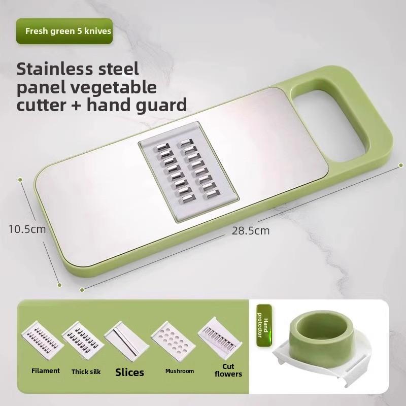 Stainless Steel Multi-Functional Vegetable Peeler 3, 5, or 6 Blades with Hand Guard Perfect for Kitchen Use
