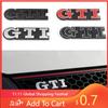 För VW 1st Bil Främre Grillmärke Emblem Klistermärke Bil Dekoration För Volkswagen GTI R-Line R Polo T5 Golf Passat Scirocco Jet