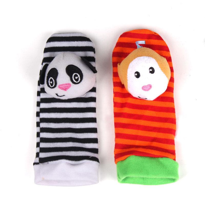 

Baby Animal Rattle Wristband Socks