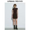 UR Women's Simple Pleated Short Sleeve Dress