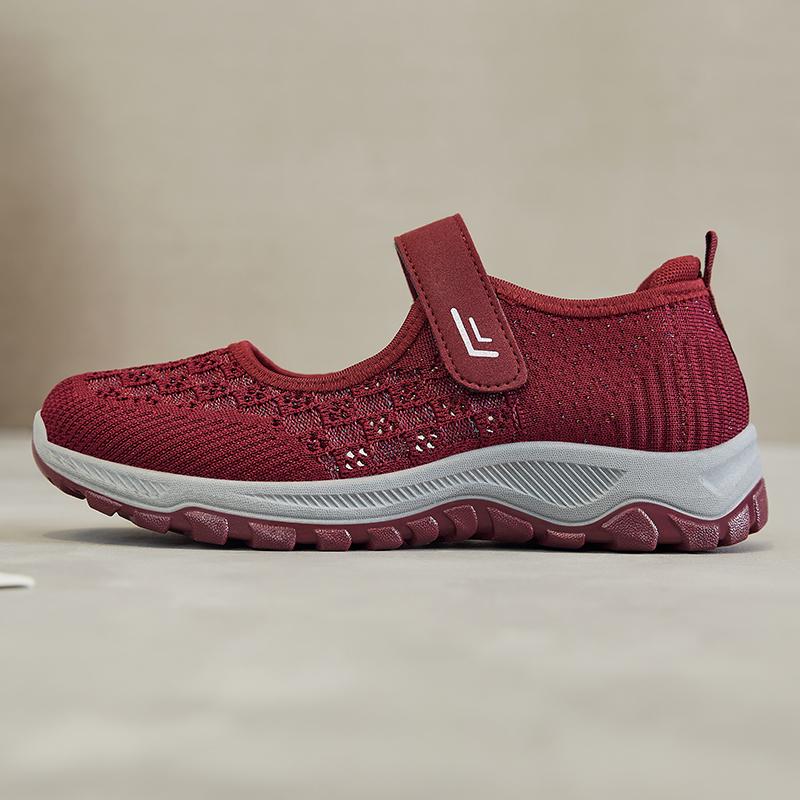 Fashion Women Sneakers Comfortable Mesh Ladies Flats Soft Platform Shoes Summer Breathable Woman Casual Walking Mom Cloth Mesh Mary