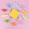 100pcs Square Origami Paper Double Sides Solid Color Folding Lucky Wish Paper Crane DIY Craft Colorful Scrapbooking