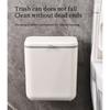 Hanging Kitchen Trash Can with Lid 9L Large Capacity Compost Bin for Under Sink or Countertop