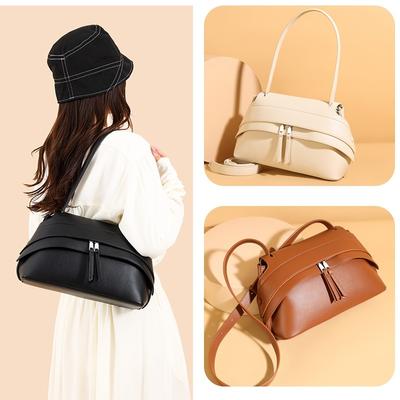 Simple Single-shoulder Bag with Fashionable and Niche Design, Ideal for Commuting and Carrying Across The Body.