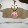 Mini Bear Cat Elephant Crochet Animal Doll Keychain For Car Keys Accessories Cartoon Penguin Doll Keyrings Knitted Accessories