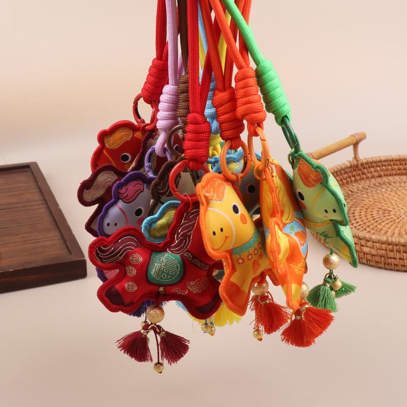 2026 Year Of The Horse Wall Hanging Ornament Chinese New Year Lucky Decoration Accessories Housewarming Small Pendant Gifts