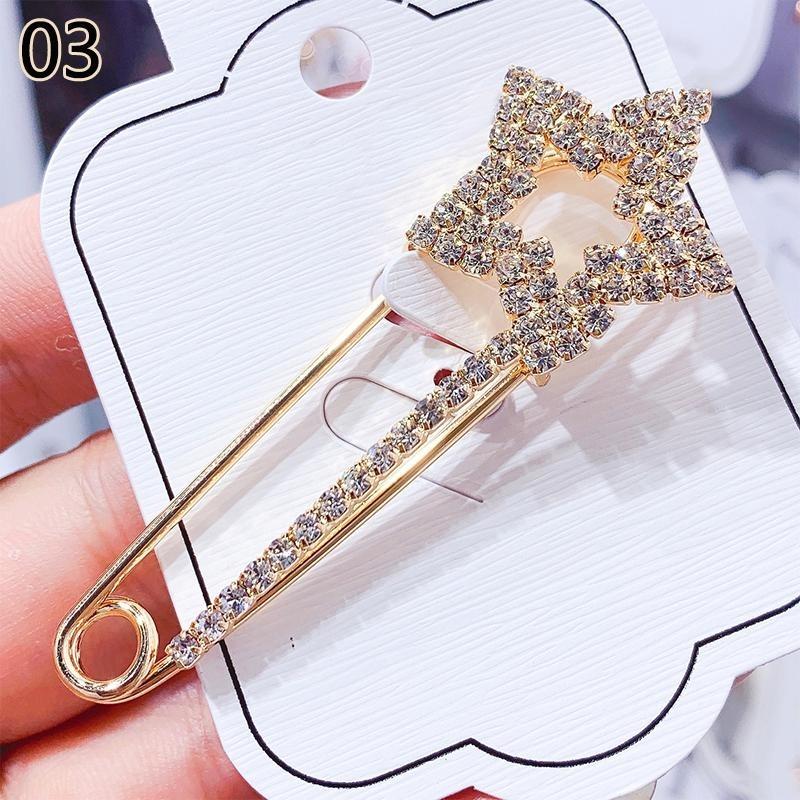 1pc Elegant Brooches Pin Rhinestone Women Accessories Jewelry Crystal All Match High Quality