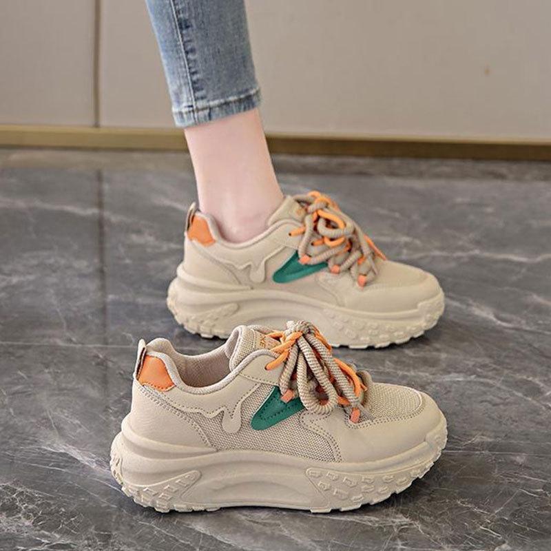 Women's shoes platform new summer dad shoes non-slip mesh breathable sneakers women's