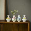 Chinese Ruyi White Porcelain Vase: Ceramic Flower Holder for Living Room or Home Décor