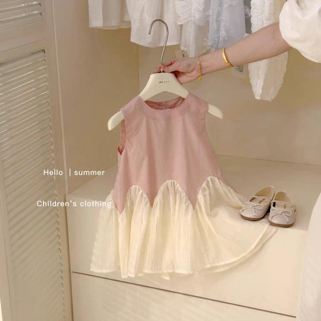 Cute Sleeveless Cake Dress for Infant Girls Soft Breathable Casual Summer Toddler Baby Girl Birthday Party Dress