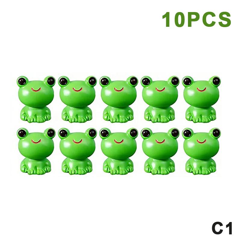 10/20Pcs Mini Resin Frogs Statues Frogs Figurines Garden Decor Fairy Garden Ornaments Indoor/Outdoor Microlandscapes Home Decor