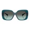 Versace Medusa Shaped Square Sunglasses Women sunglasses Transparent-Blue VE4499U55402A