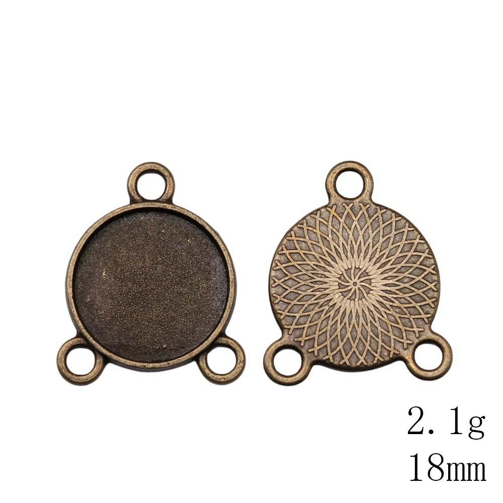 NewArrivals Accessories Jewelry Three-Hole Multi Size Glass Cabochon Base Setting Tray Accessories Parts Souvenir Men's Accessories
