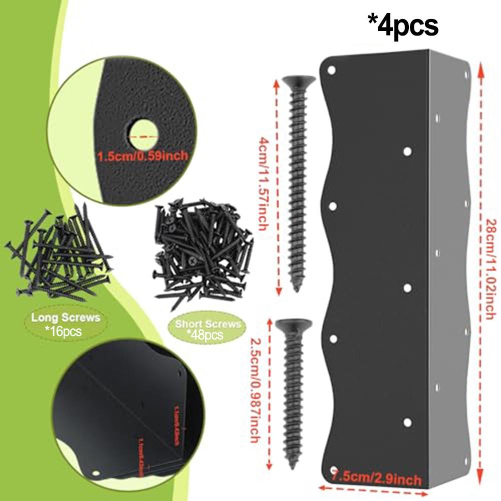 Garden Bed Reinforcement Metal Corner Brackets Raised Garden Bed Supports