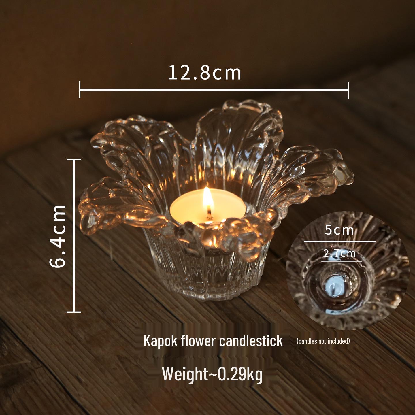 Elegant Glass Candle Holder for Romantic Dinner & Hotel Decor