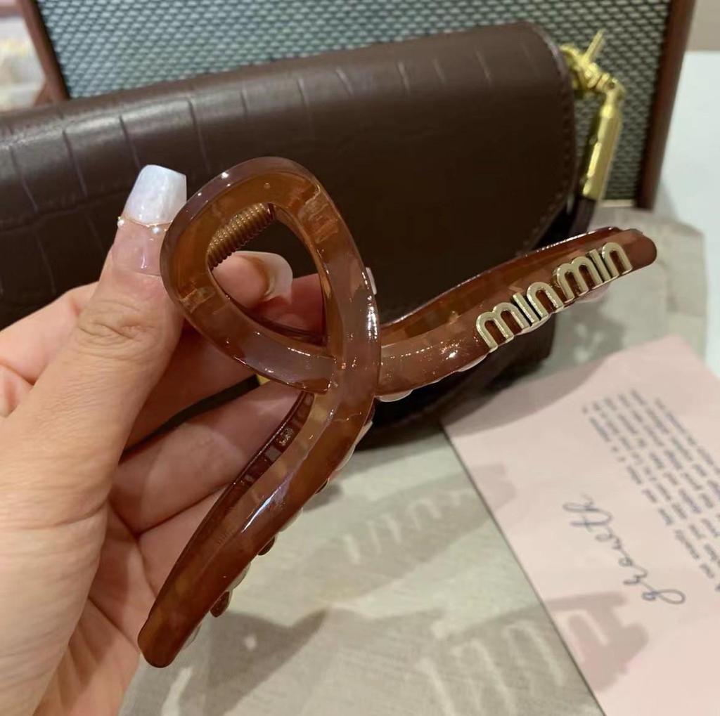 High-End Matte Frosted Large Hair Claw Clip, Women's Chic Shark Clip