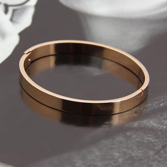 Bracelet Polished Skin-friendly Plated Copper Elegant Unisex Bracelet for Dating