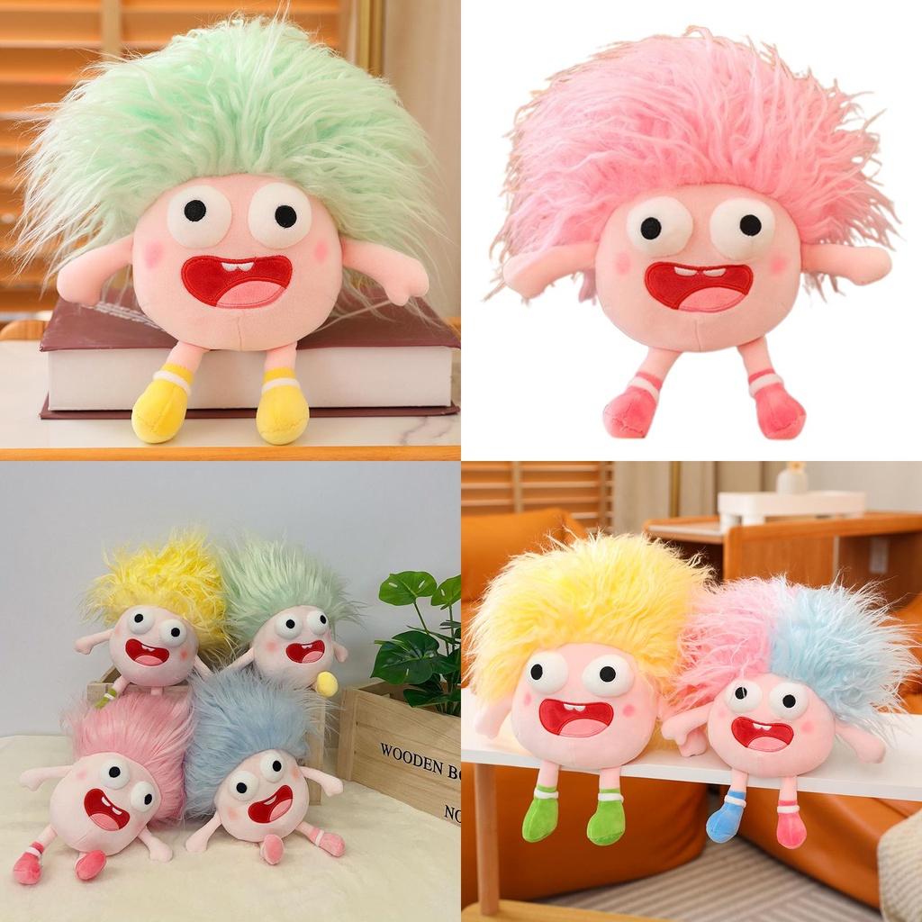 Funny Plush Toy With Big Eyes And Fluffy Hair Perfect For Diy Ugly Dolls In Stock
