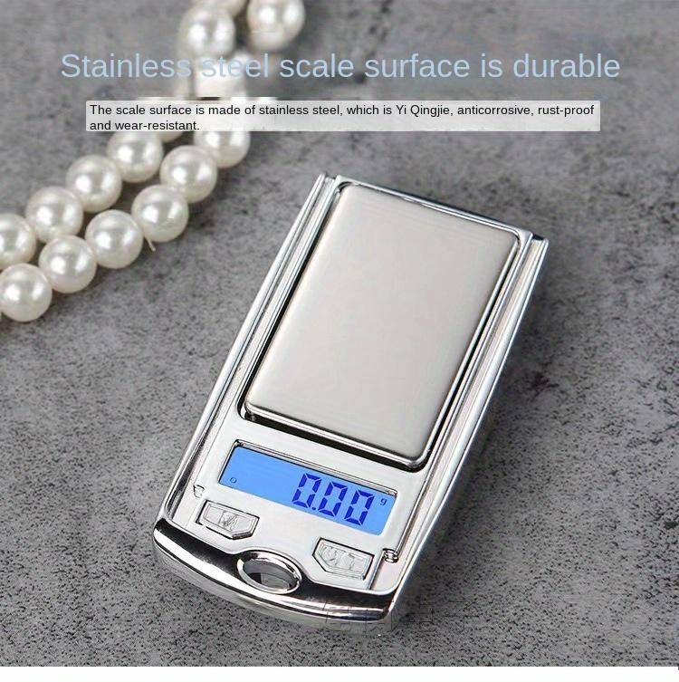 1 Pc Car Key Style Jewelry Scale, Portable Digital Pocket Palm Gram Scale for Gold and Carats, 0.01g / 100g or 0.01g / 200g