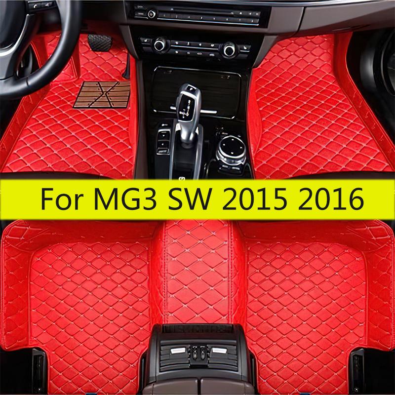 Car Floor Mats For Morris Garages MG3 SW 2016 2015 Carpets Parts Decoration Cover Auto Interior Accessories Waterproof Foot Pads
