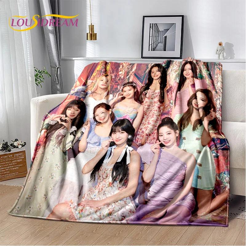 3D TWICE KPOP Korean Girl Group Momo Sana Soft Blanket,Flannel Blanket Throw Blanket for Living Room Bedroom Bed Sofa Picnic Kid