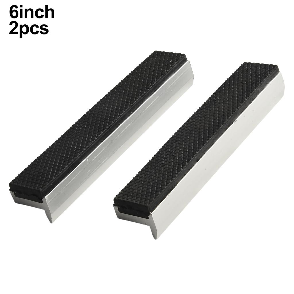 Jaw Protective Cover 2 Pcs Aluminum Alloy+rubber For Drill Press Vices For Holding Wood/metal Magnetic Vise Jaws
