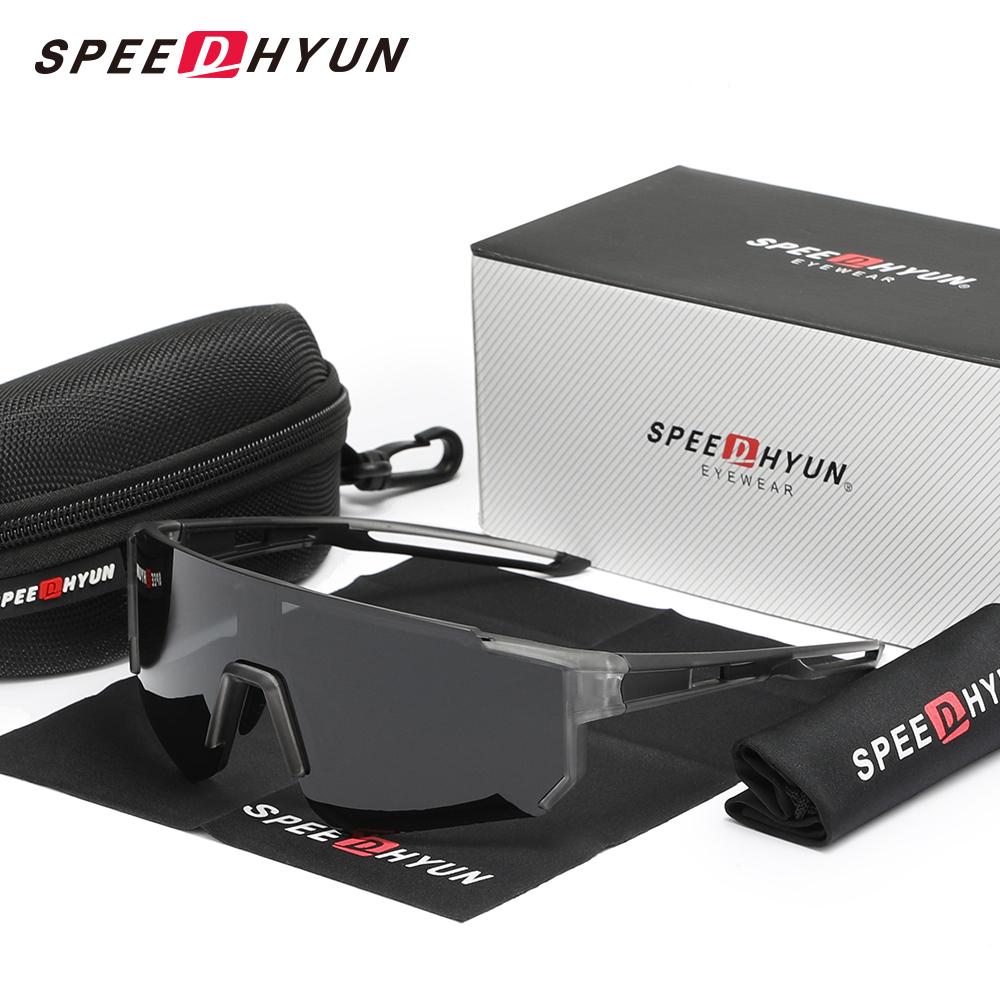 

SPEEDHYUN Новые мужские/женские солнцезащитные очки для велоспорта, поляризованные, UV400, очки для велоспорта на открытом воздухе, скалолазания, катания на лыжах, модные очки