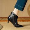 Fashion 2024 New Autumn Winter Women Boots Genuine Leather Short Boots for Women Fashion Pointed Toe Ladies Shoes Modern Chelsea Boots