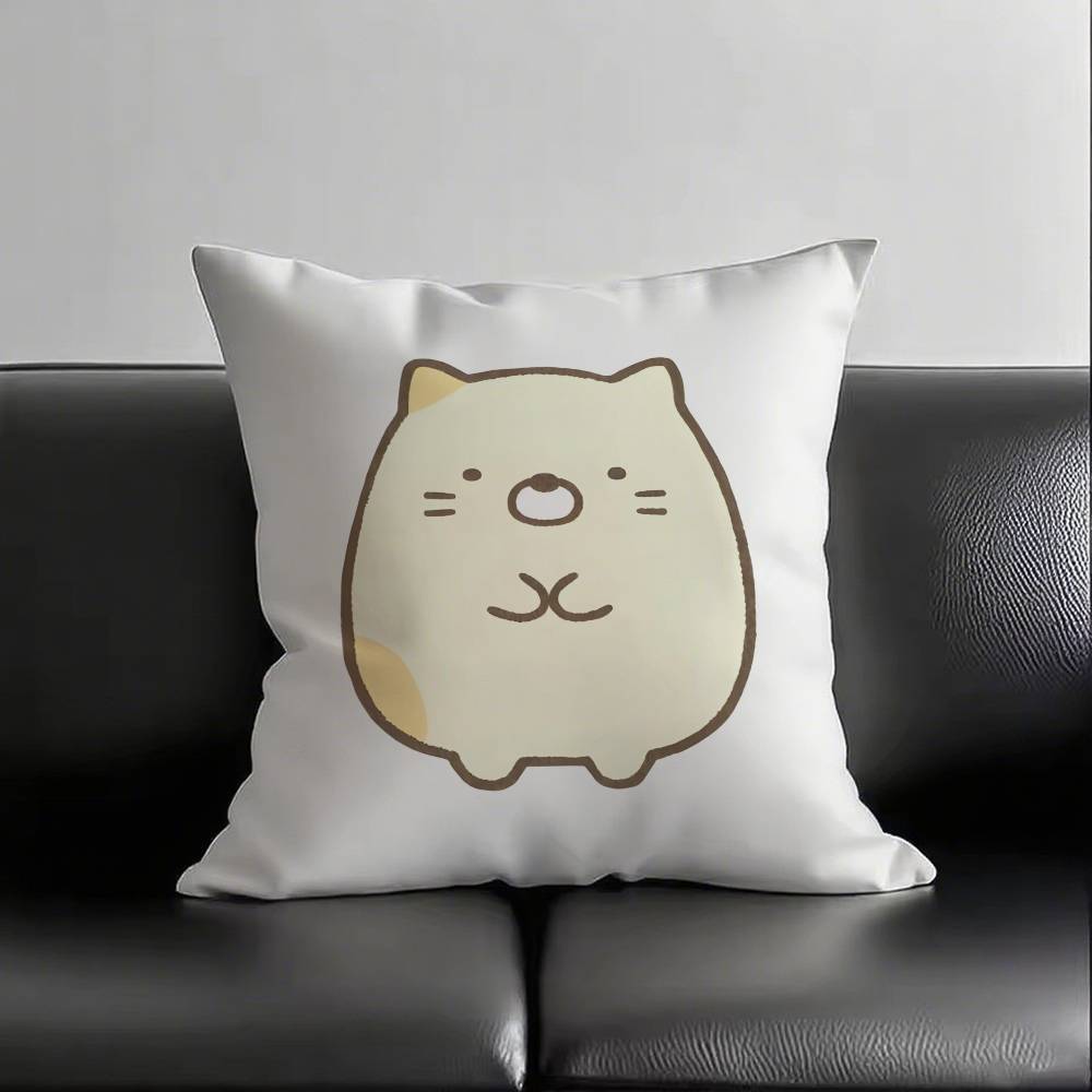 1pc Cute Cartoon Sumikko Gurashi Pillow Case Fashion Square Pillowcase Bedroom Sofa Room Ins Decoration Leisure
