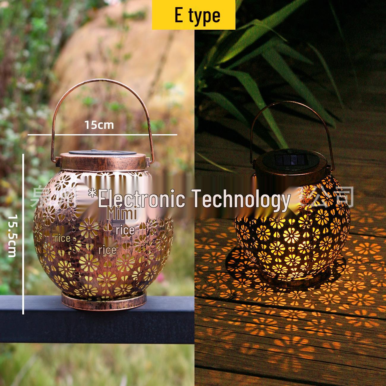 

Солнечный уличный садовый фонарь: Погодоустойчивый кованый полый ландшафтный светильник