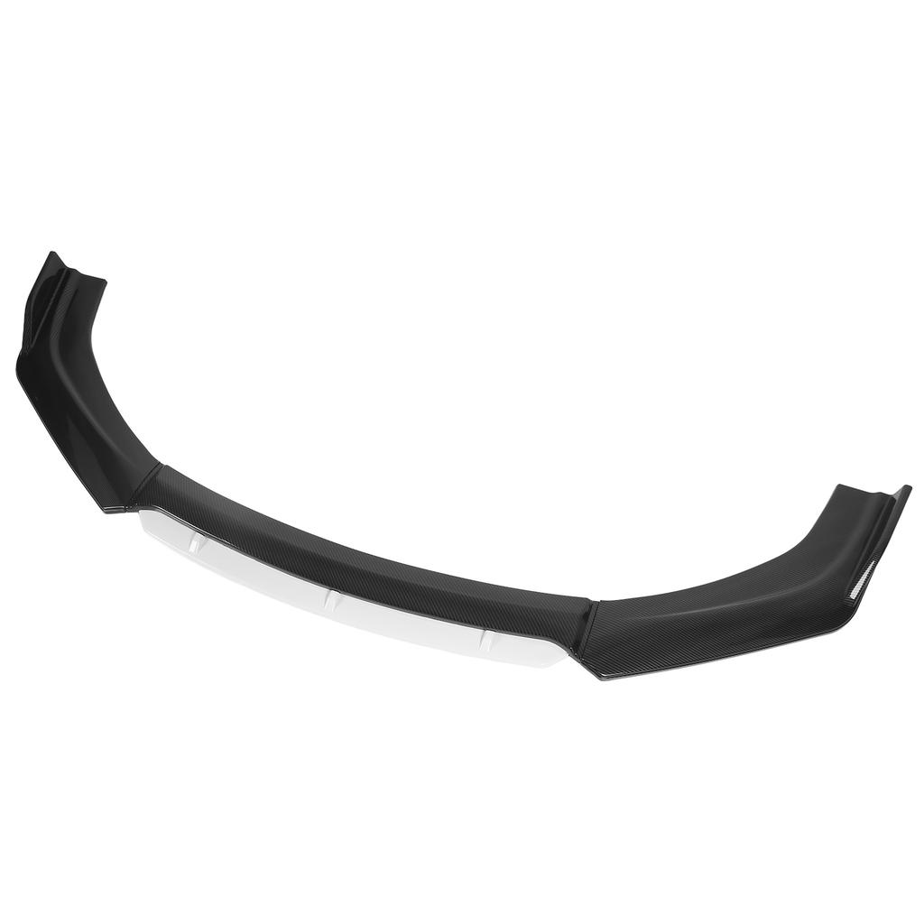 Front Bumper Lip Spoiler Splitter Kit Aerodynamic Part for Auto Car Modification(Glossy Black White )