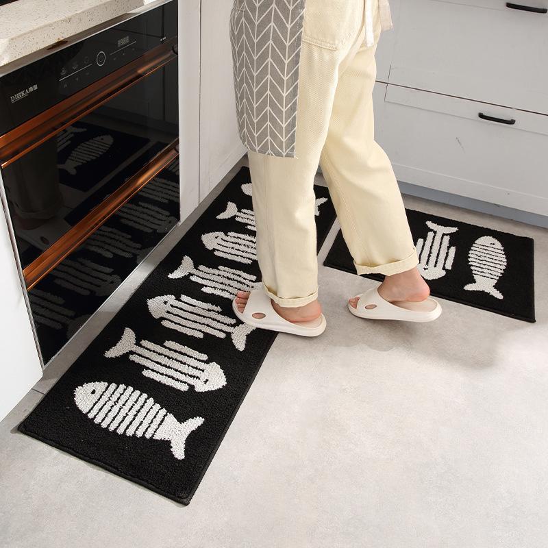 Waterproof Anti-Slip Absorbent Floor Mat for Kitchen, Bathroom, and Doorway 40x60cm