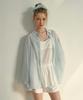 MOOD INSIDE WOMAN (Woman) [Scrunchie Set] Tencel St Sheer Shirt_Pink