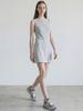 Stay With Me Cotton Jersey Mini Dress_Melange Grey