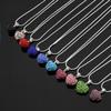 Versatile Rhinestone Heart Necklace with Diamond-Clay Pendant
