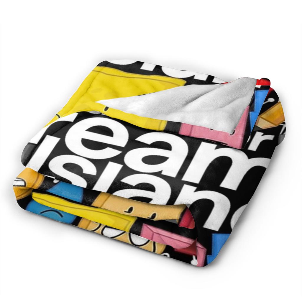 bfdi Battle for Dream Island Accessories Blankets Lightweight Thin Fleece Throw Blanket Cozy Bedspreads