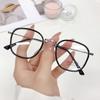 New arrival unisex square glasses for men women metal frame glasses plain glasses Nearsighted Eyewear Glasses -1.0 -2.5 -1.5