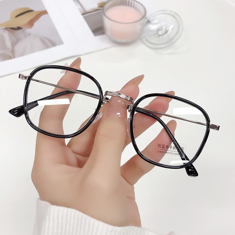 New arrival unisex square glasses for men women metal frame glasses plain glasses Nearsighted Eyewear Glasses -1.0 -2.5 -1.5