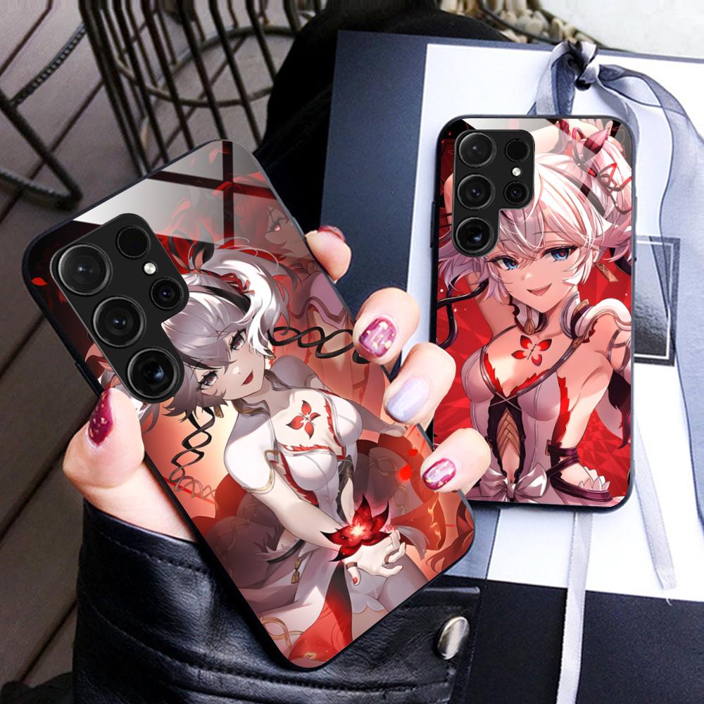 Wuthering Waves Camellya Phone Case for Samsung Galaxy S26 S25 S24 S23 S22 S21 S20 Note20 Plus FE Ultra Glass Colorful Cover