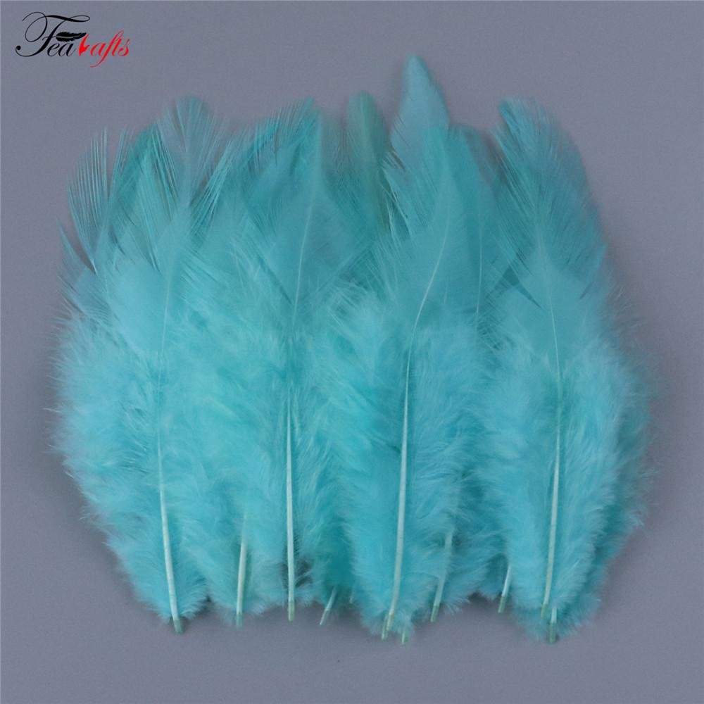 100pcs Rooster Feather Plume For Jewelry Making Pink Fly Tying Plumas Wedding Dress Decorative Dream Catcher Feathers DIY Crafts