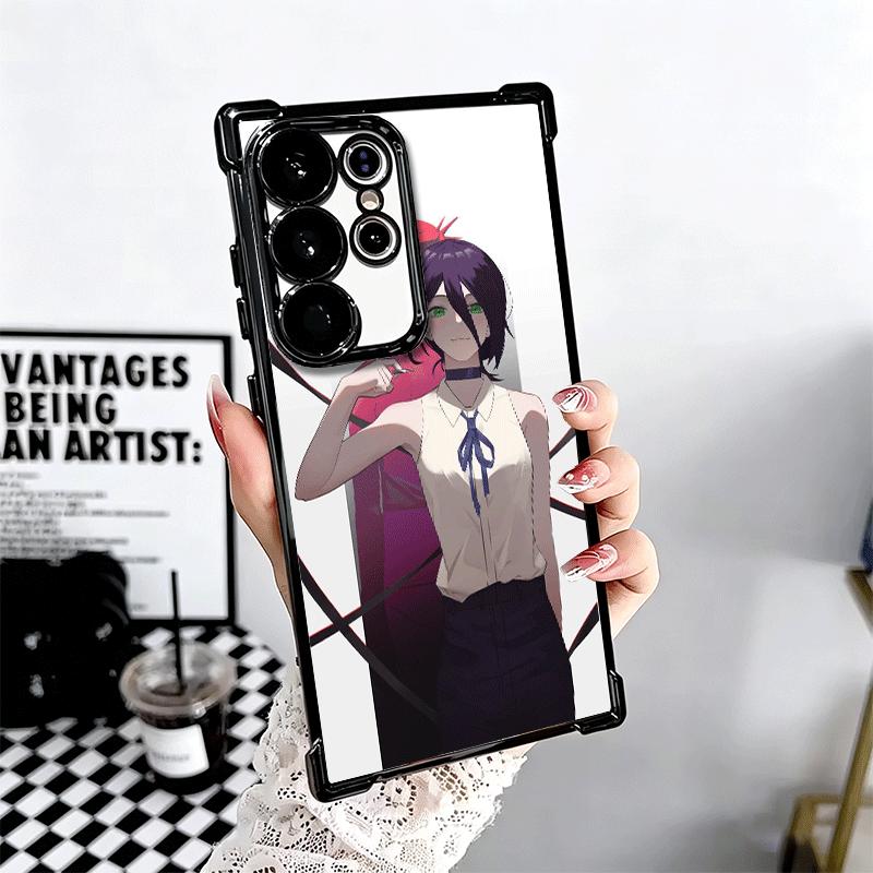 Anime Character R-Reze CSM Plating Phone Case For Samsung Galaxy S24 S25 FE S26 Edge S23 Ultra S22 S21 Plus S20 Anti-Fall Airaba